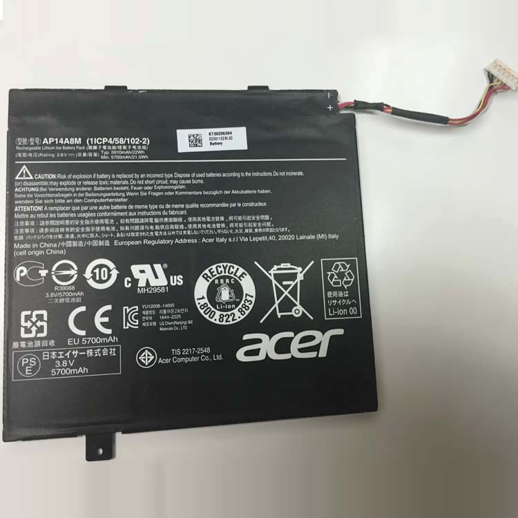 ACER 1ICP4/58/102-2 Wiederaufladbare Batterien