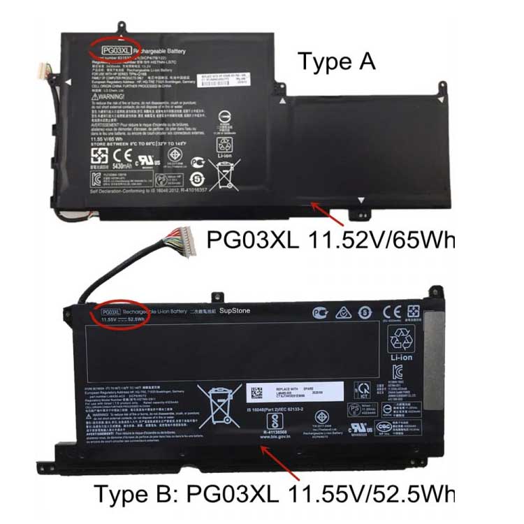 HP PG03XL Аккумуляторная